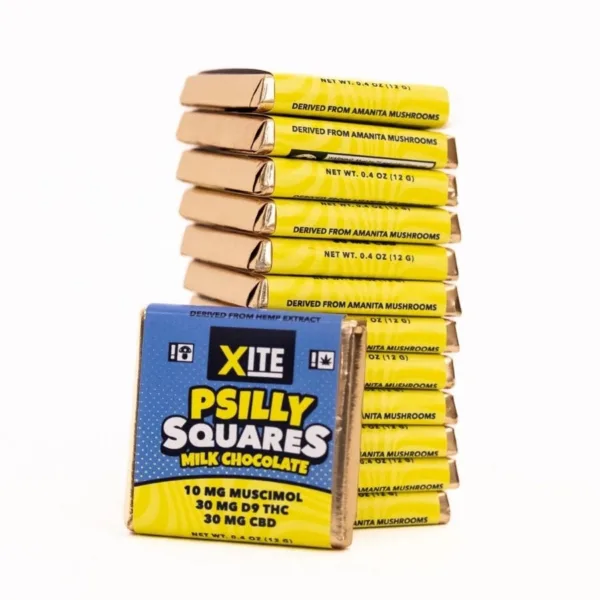 High-quality XITE PSILLY SQUARES MILK CHOCOLATE from XITE.
