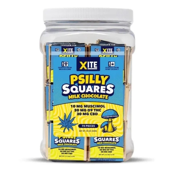 High-quality XITE PSILLY SQUARES MILK CHOCOLATE from XITE.