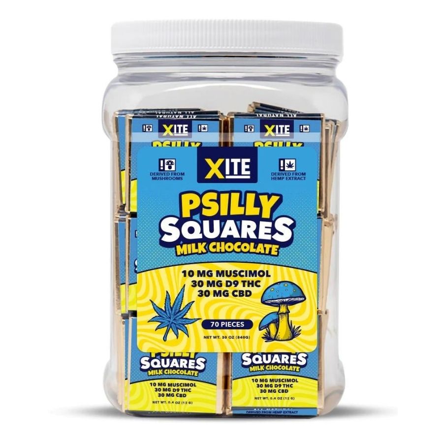High-quality XITE PSILLY SQUARES MILK CHOCOLATE from XITE.